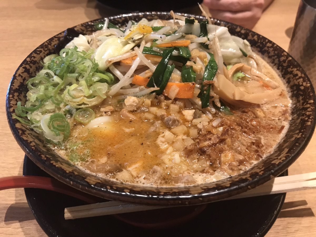 吟醸味噌らーめん 野菜入り